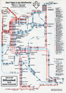 Bundesbahn-Netzplan aus den 1960er-Jahren (Bild: Stifterverband-Archiv)